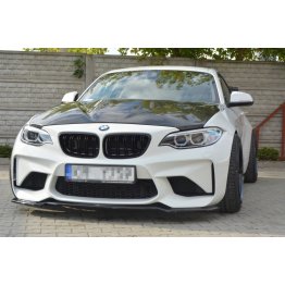 Накладка сплиттер на передний бампер на BMW M2 F87